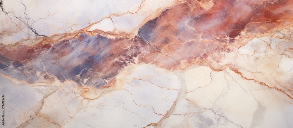 Poster brown and white marble surface filled with a plentiful amount of intricate patterns and textures, cr