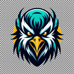 illustration of menacing Penguin creature suitable for a logo esport gaming editable design available in PNG