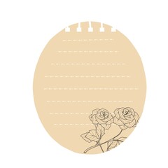 Aesthetic sticky notes design illustration
