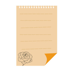 Aesthetic sticky notes design illustration
