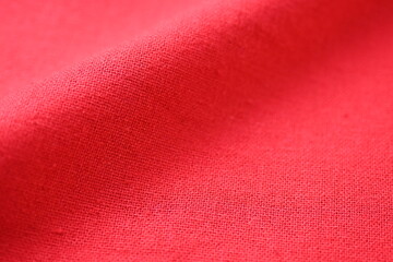 red cotton texture color of fabric textile industry, abstract image for fashion cloth design...