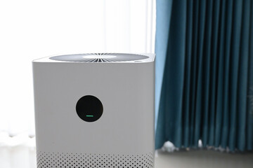 air purifier technology clean dust pm 2.5 in living room inside home for healthy care of...