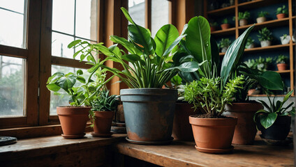 Fototapeta na wymiar House Plants 