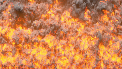 Fire wall transition on alpha channel