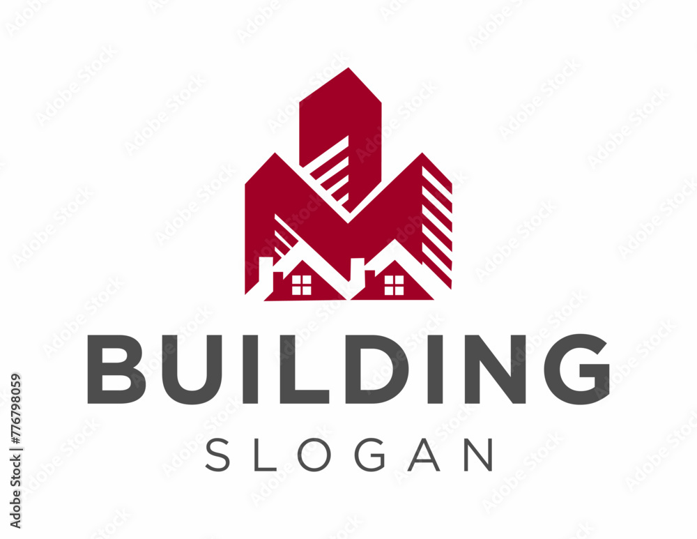 Poster the logo design is about building and was created using the corel draw 2018 application with a white