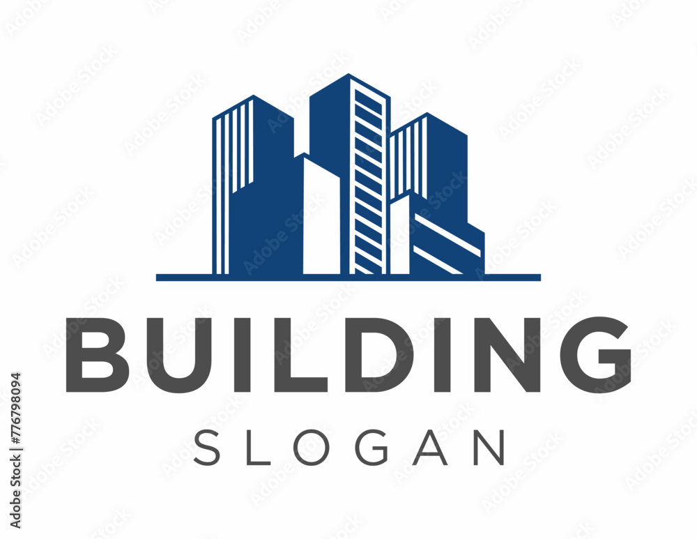 Poster the logo design is about building and was created using the corel draw 2018 application with a white