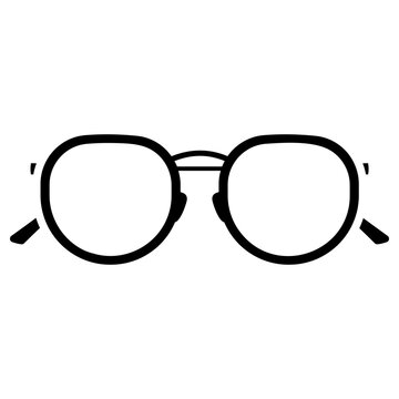 glasses icon, simple vector design