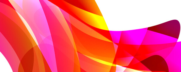 Colorful curve design concept. Vector Illustration For Wallpaper, Banner, Background, Card, Book Illustration, landing page