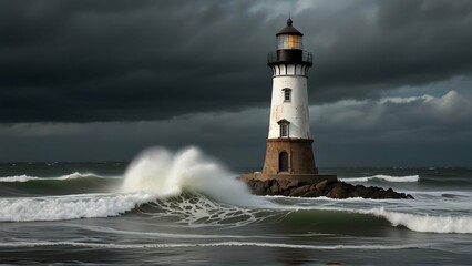 Obraz premium Capturing the Lighthouse's Spirit