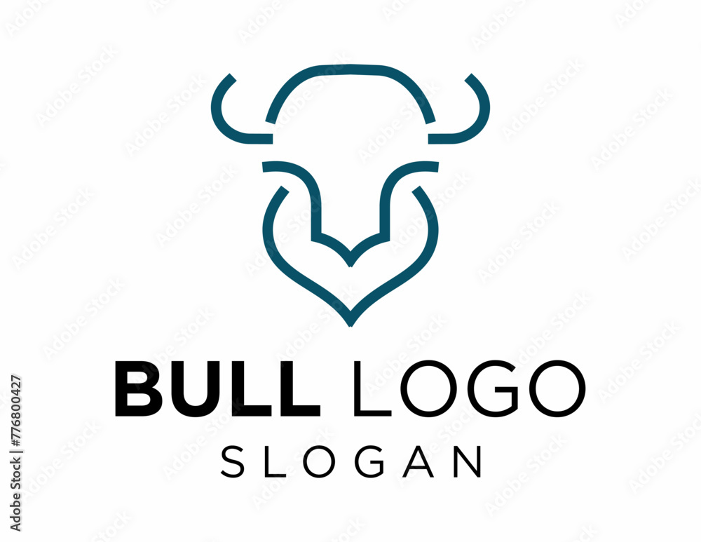 Aufkleber the logo design is about bull and was created using the corel draw 2018 application with a white bac