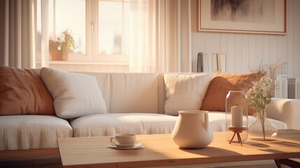 soft blurred home design interior
