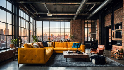 Modern Loft Apartment in New York  - 776802822