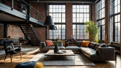 Modern Loft Apartment in New York  - 776803038