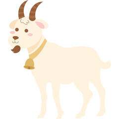 Cute Goat Illustration