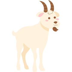 Cute Goat Illustration