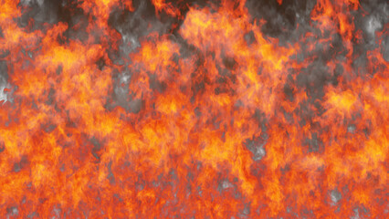 Fire wall transition on alpha channel