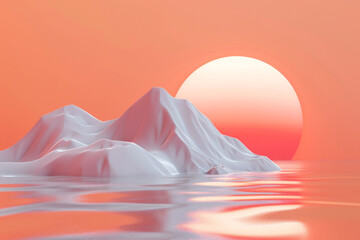 abstract background 3d illustration isolated