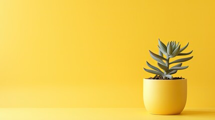 minimalist millennial yellow background
