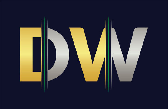 Unique DW letter logo Icon vector template.