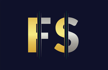 FS letter colorful logo in the circle. Vector Logo Illustration.