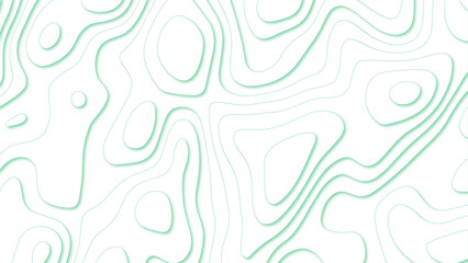  abstract white background with smooth wavy layers. Topographic contour lines vector map seamless pattern vector. Abstract white wavy line 3d paper cut white background. 