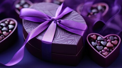 chocolate purple valentine
