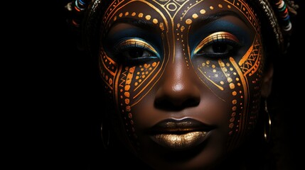 beauty dark skin black woman