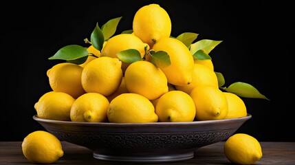 life composition lemon yellow