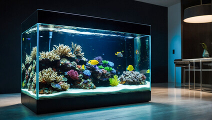 Modern Home Saltwater Aquarium  - 776814413