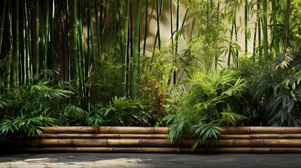 garden bamboo border