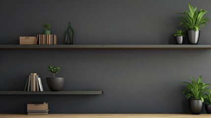minimalist blurred interior wall mock up