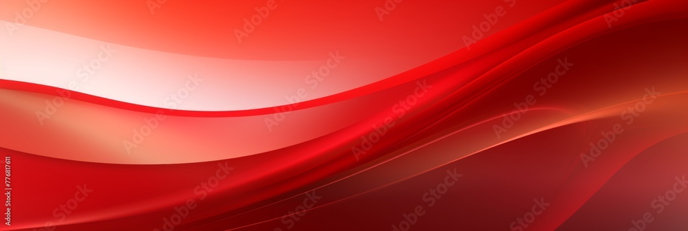 Sticker red background with waves,banner