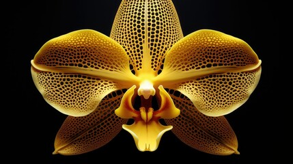 delicate golden orchid