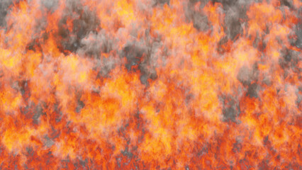 Fire wall transition on alpha channel