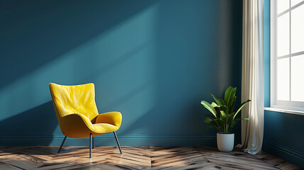 dark blue plain wall