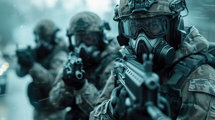 3D Render of Frontline Warriors Battling Pandemic