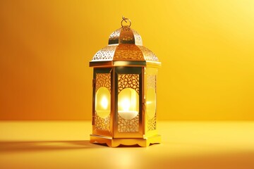 Eid mubarak and ramadan kareem greetings with islamic lantern and mosque. Eid al fitr background