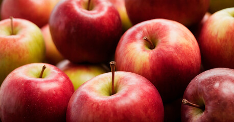 Fototapeta na wymiar Fresh Assortment of Red Apples