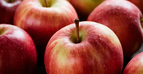 Fototapeta na wymiar Fresh Assortment of Red Apples