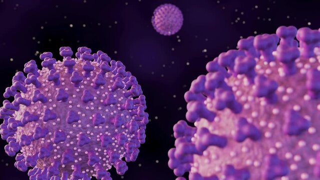 3d animation of Echovirus. The name is derived from "enteric cytopathic human orphan virus"
