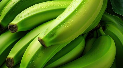 smooth green banana fruit - Powered by Adobe