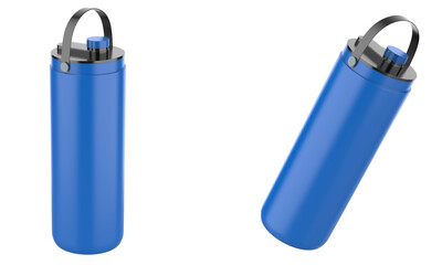 Sport Bottle Mockup Isolated On White Background. 3d illustration