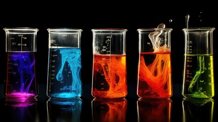 mixture chemistry beaker - obrazy, fototapety, plakaty