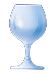 空のワイングラス