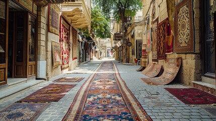 Cultural Crossroads: Azerbaijan's Creative Tapestry of Diversity and Tradition - obrazy, fototapety, plakaty