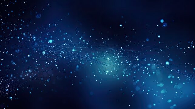cosmic navy blue technology background