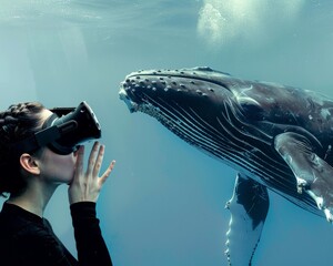 Whale watching with virtual reality