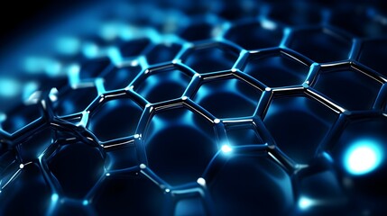 D Graphene Molecules Nanotechnology Background