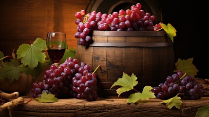 vineyard wine grape background - obrazy, fototapety, plakaty