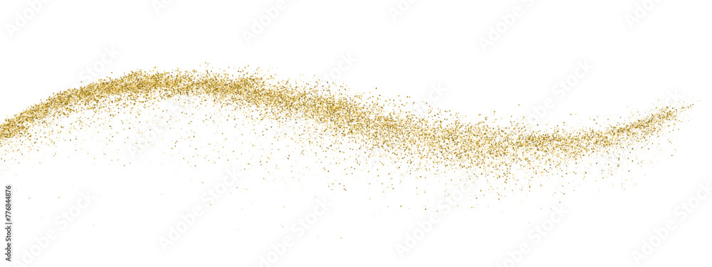 Wall mural gold vector texture pattern on white background. light golden confetti. yellow illustration backdrop